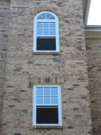 The Point at Laurel Lakes apartment exterior windows