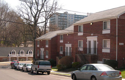 Barrington exterior apartment windows