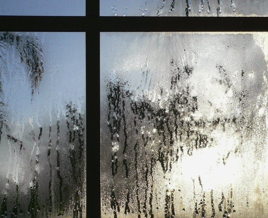 Window condensation image on Aeroseal's website