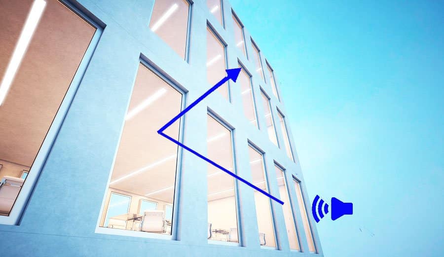 Image of sound reducing windows on Aeroseal's website