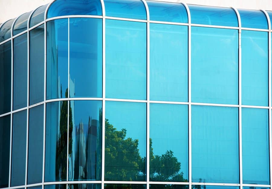 Image of a glass wall on Aeroseal's website