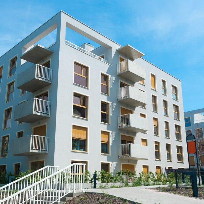 Image of an apartment building on Aeroseal's website