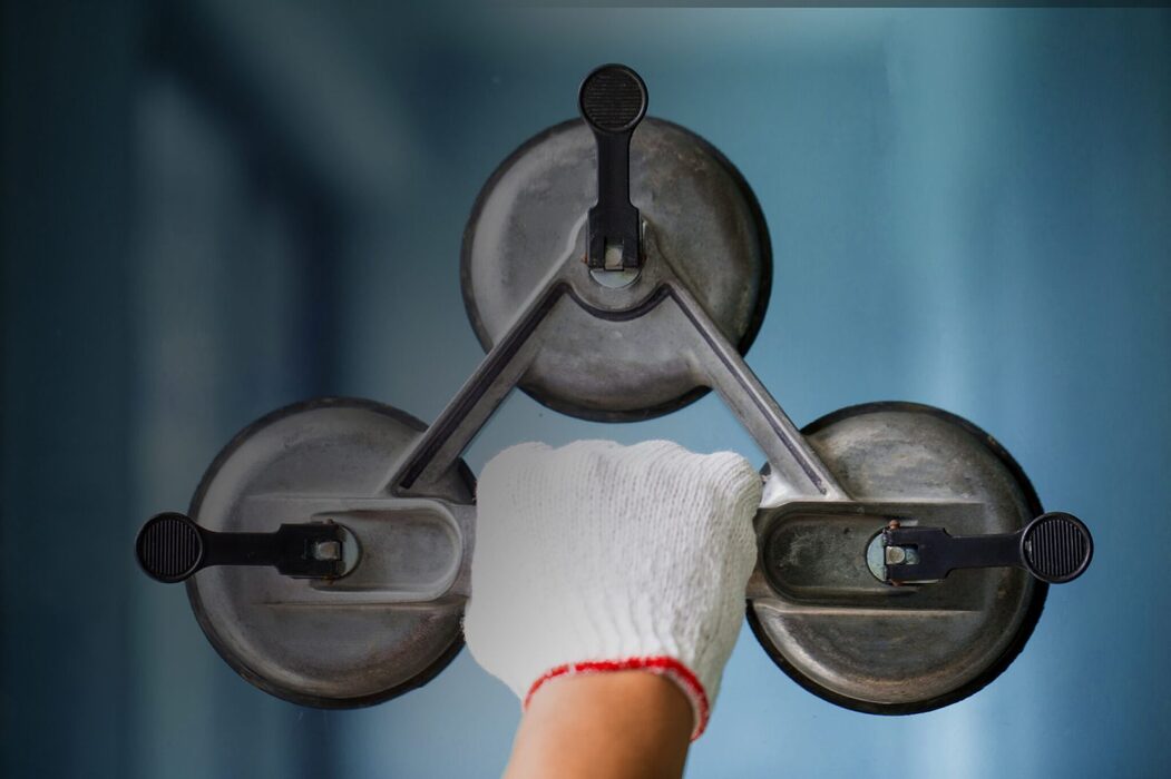 Image of a gloved hand